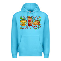 Ocean Blue Mexican taco nacho and souce Premium Hoodie - NancyCooperArtShop