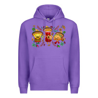 Purple Mexican taco nacho and souce Premium Hoodie - NancyCooperArtShop