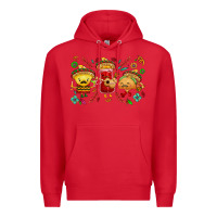 Red Mexican taco nacho and souce Premium Hoodie - NancyCooperArtShop