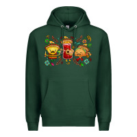 Sports Green Mexican taco nacho and souce Premium Hoodie - NancyCooperArtShop