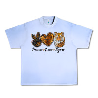 Grape Ice Peace Love Tigers Urban Heavy Tee - LillyAllenDesigns