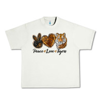 Pistachio Peace Love Tigers Urban Heavy Tee - LillyAllenDesigns
