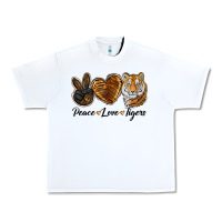 White Peace Love Tigers Urban Heavy Tee - LillyAllenDesigns