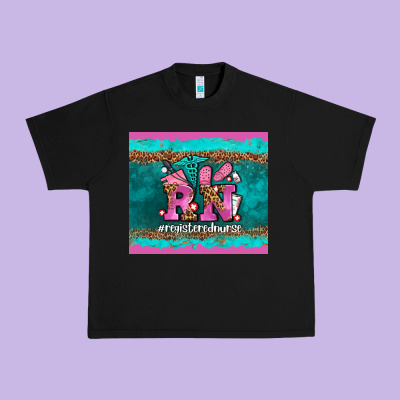 Rn Registered  Nurse Urban Heavy Tee Designed By Adodesignshop