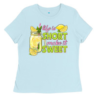 Baby Blue life is  make it sweet Ladies Tee - texasbilliewilder