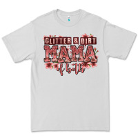 Dove Grey glitter and dirt mama of both girls Premium Tee - Zillion Design Studio