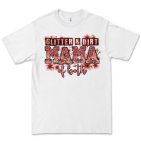 White glitter and dirt mama of both girls Premium Tee - Zillion Design Studio