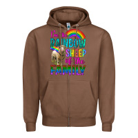 Chestnut I'm The Rainbow Sheep Of The Family Zipper Hoodie - BundleAndBundleShop