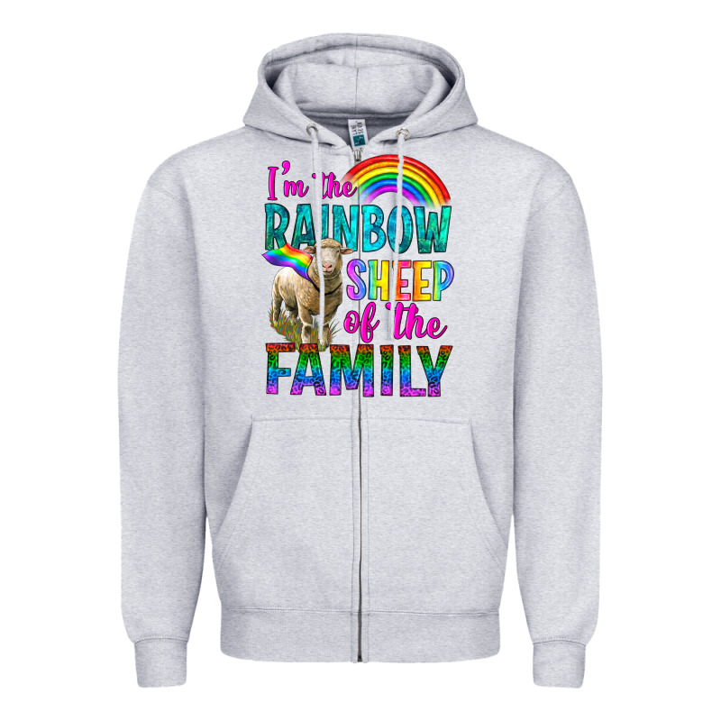 I'm The Rainbow Sheep Of The Family Zipper Hoodie by BundleAndBundleShop | Teevron