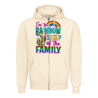 Sandshell I'm The Rainbow Sheep Of The Family Zipper Hoodie - BundleAndBundleShop