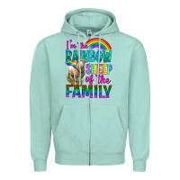 Seafoam I'm The Rainbow Sheep Of The Family Zipper Hoodie - BundleAndBundleShop