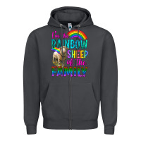 Smoke I'm The Rainbow Sheep Of The Family Zipper Hoodie - BundleAndBundleShop