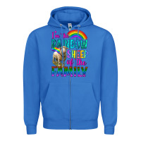 True Royal I'm The Rainbow Sheep Of The Family Zipper Hoodie - BundleAndBundleShop