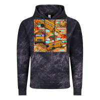 Cloud Black fall school bus seamless pattern Vintage Hoodie - BundleAndBundleShop