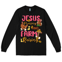 Black jesus praising and farm raising Long Sleeve Tee - MaliasSmallBusiness