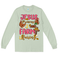 Matcha jesus praising and farm raising Long Sleeve Tee - MaliasSmallBusiness