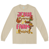 Mushroom jesus praising and farm raising Long Sleeve Tee - MaliasSmallBusiness