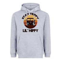 Heather Grey Stay Trippy Lil Hippy Heavyweight Hoodie - Bettercallsaul