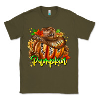 Army Green Hello Pumpkin Classic Tee - CowhideDigitalArt