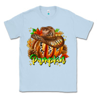 Dusty Blue Hello Pumpkin Classic Tee - CowhideDigitalArt