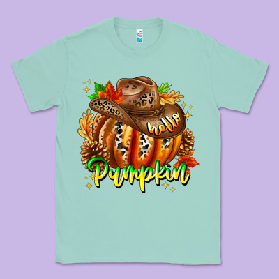 Hello Pumpkin Classic Tee Designed By Cowhidedigitalart