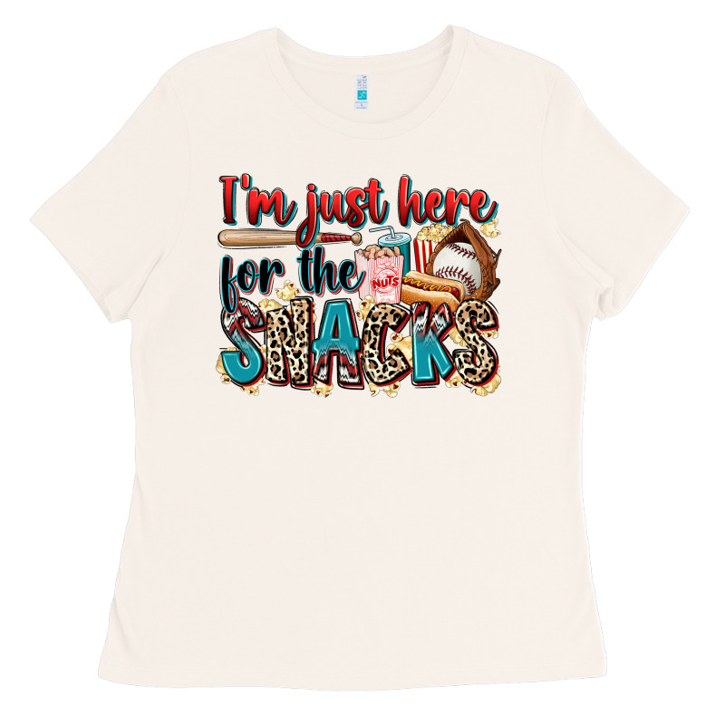 I'm Just Here For The Snacks Ladies Tee by Zillion Design Studio | Teevron