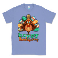 Colony Blue happy thanksgiving turkey Classic Tee - Jasminsmagicworld
