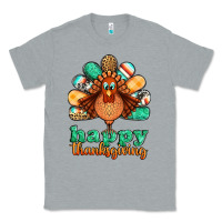 Heather Grey happy thanksgiving turkey Classic Tee - Jasminsmagicworld