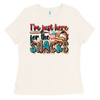 Bone i'm just here for the snacks Ladies Tee - Zillion Design Studio