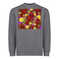 Storm mardi gras crawfish and lemons Heavyweight Sweatshirt - Jasminsmagicworld