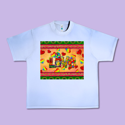 Autism Awareness Love Urban Heavy Tee Designed By Barkaloodesign