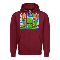 Burgundy LGBTQ Gaylien Tumbler Zipper Hoodie - BundleAndBundleShop