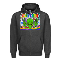 Charcoal Heather LGBTQ Gaylien Tumbler Zipper Hoodie - BundleAndBundleShop
