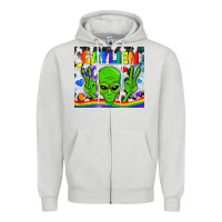 Dove Grey LGBTQ Gaylien Tumbler Zipper Hoodie - BundleAndBundleShop
