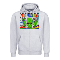Heather Grey LGBTQ Gaylien Tumbler Zipper Hoodie - BundleAndBundleShop