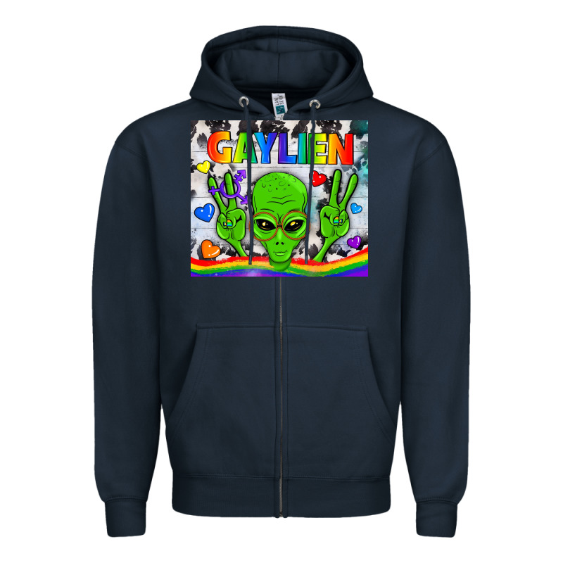 Lgbtq Gaylien Tumbler Zipper Hoodie by BundleAndBundleShop | Teevron