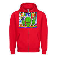 Red LGBTQ Gaylien Tumbler Zipper Hoodie - BundleAndBundleShop