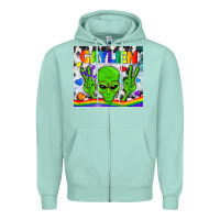 Seafoam LGBTQ Gaylien Tumbler Zipper Hoodie - BundleAndBundleShop