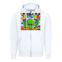 White LGBTQ Gaylien Tumbler Zipper Hoodie - BundleAndBundleShop