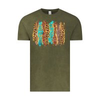 Vintage Olive western brushstrokes Vintage Tee - AdoDesignShop