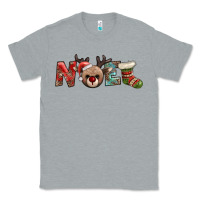 Heather Grey noel with sock and reindeer Classic Tee - AdoDesignShop