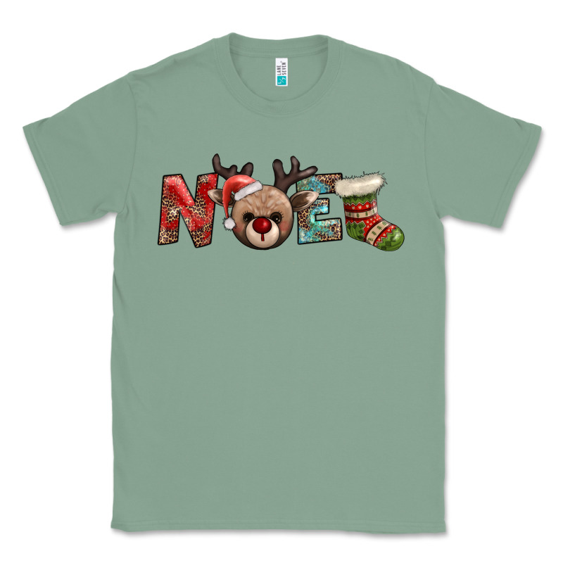 Noel With Sock And Reindeer Classic Tee by AdoDesignShop | Teevron