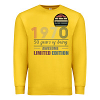 Lemon Vintage 1970 Limited Edition 50 Years Of Being Awe Premium Sweatshirt - Bettercallsaul