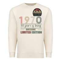 Sandshell Vintage 1970 Limited Edition 50 Years Of Being Awe Premium Sweatshirt - Bettercallsaul