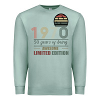 Seafoam Vintage 1970 Limited Edition 50 Years Of Being Awe Premium Sweatshirt - Bettercallsaul