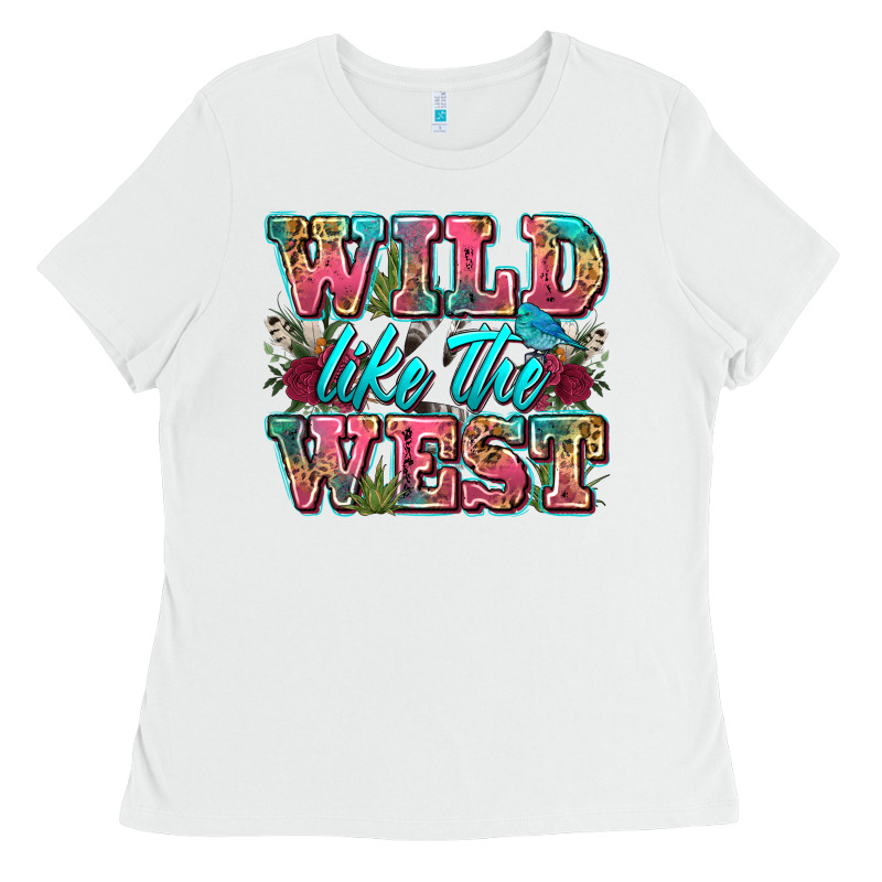 Wild Like The West Ladies Tee by Zillion Design Studio | Teevron