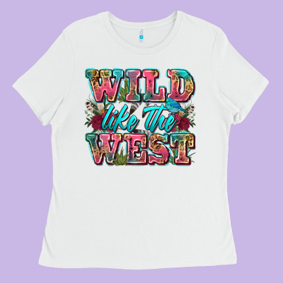 Wild Like The West Ladies Tee Designed By Zillion Design Studio