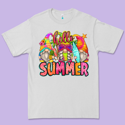 Hello Summer Gnomes Premium Tee Designed By Zillion Design Studio