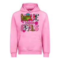Fuchsia Pink love never fails with prince frog  olivia Urban Hoodie - OliviaCreatesArt