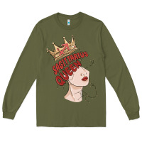 Army Green sagittarius queen Long Sleeve Tee - MaliasSmallBusiness